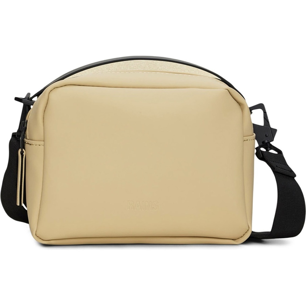 Rains Waterproof Box Bag Beige Crossbody Bag